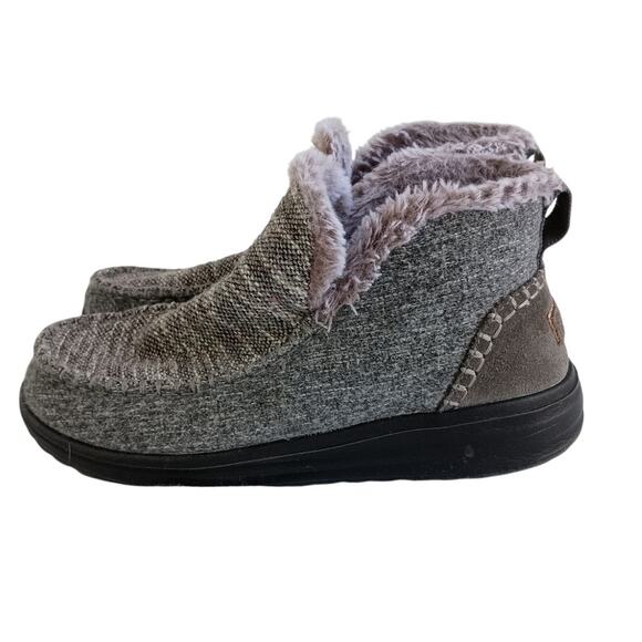 Hey Dude Denny Faux Fur Lined Sleet Boots Women's Size 7 EUC - Picture 1 of 10